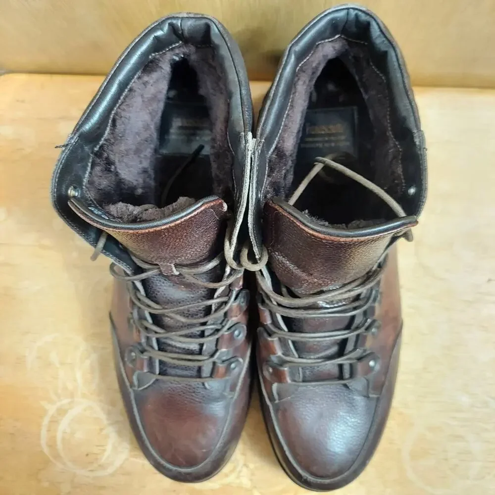 Franceschetti Italy Barneys New York Men's US 10 Brown Leather Ankle Boots